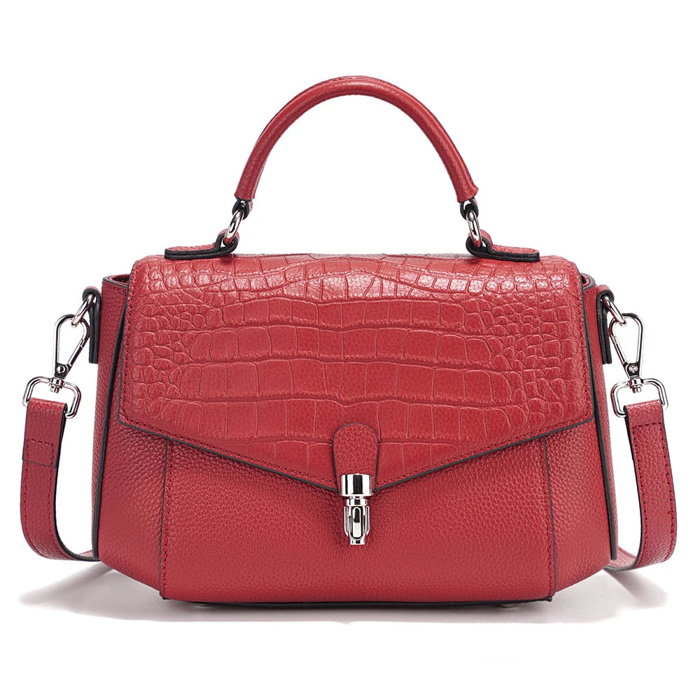 Zency Fashion Alligator Crossbody Shoulder Bag Handbag Small size