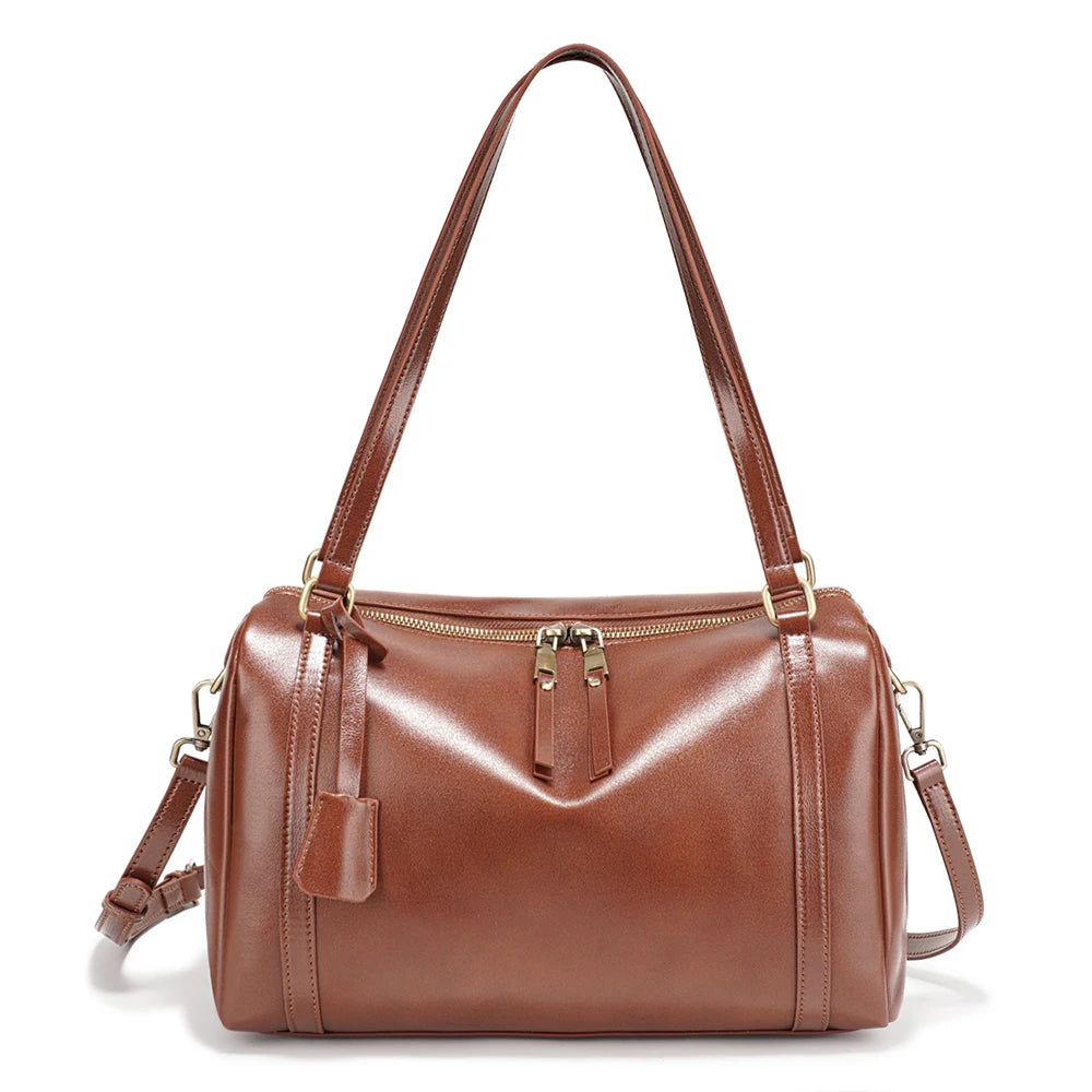 Zency Premium Genuine Leather Designer Handbag Women Shoulder Bag Crossbody