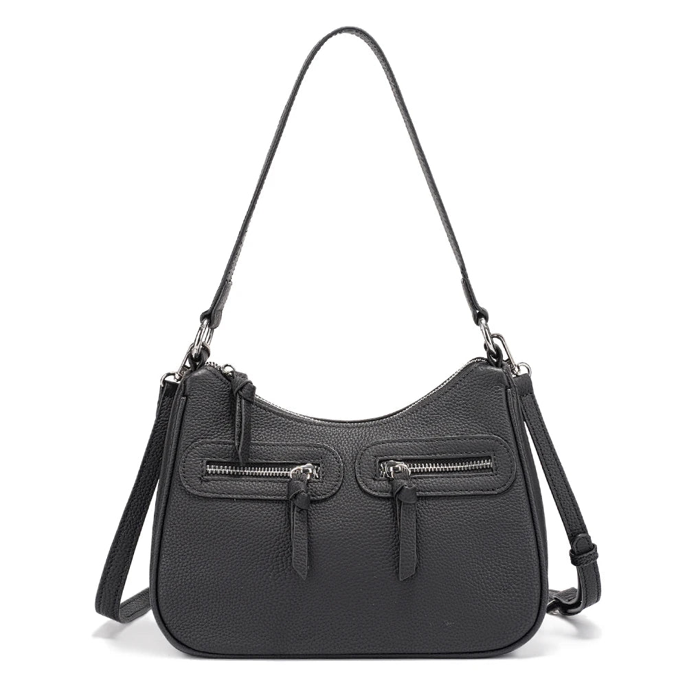 Zency Genuine Leather Shoulder Crossbody Bag for Women