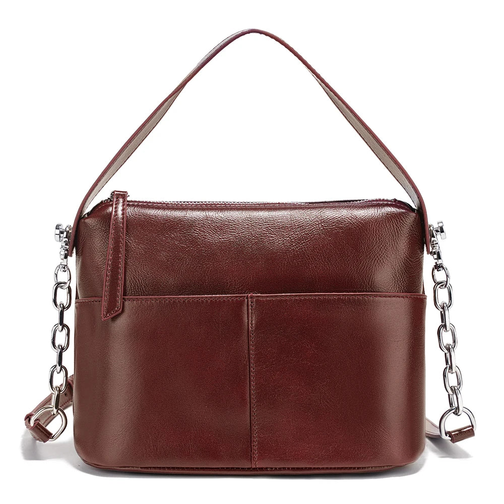 Zency Women Leather Shoulder Bag Crossbody with Long Strap