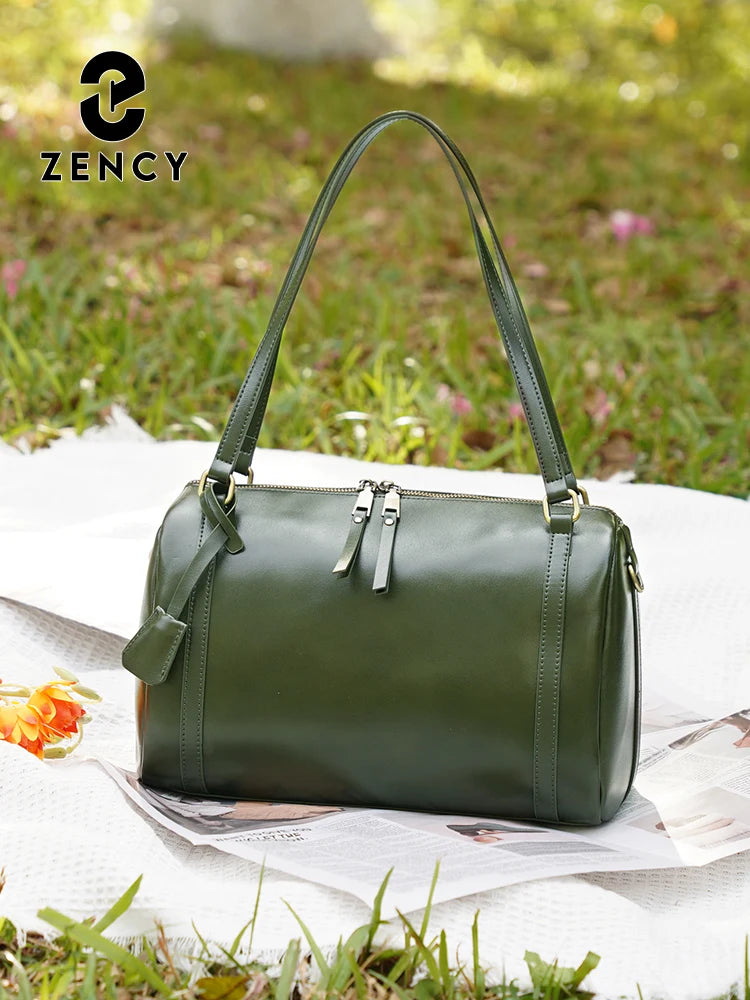 Zency Premium Genuine Leather Designer Handbag Women Shoulder Bag Crossbody