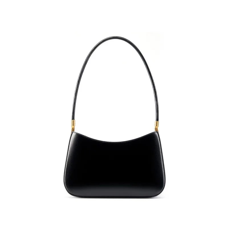 Zency French High-End Leather Underarm Bag Red Shoulder Handbag for Women for Lovers Girlfriend