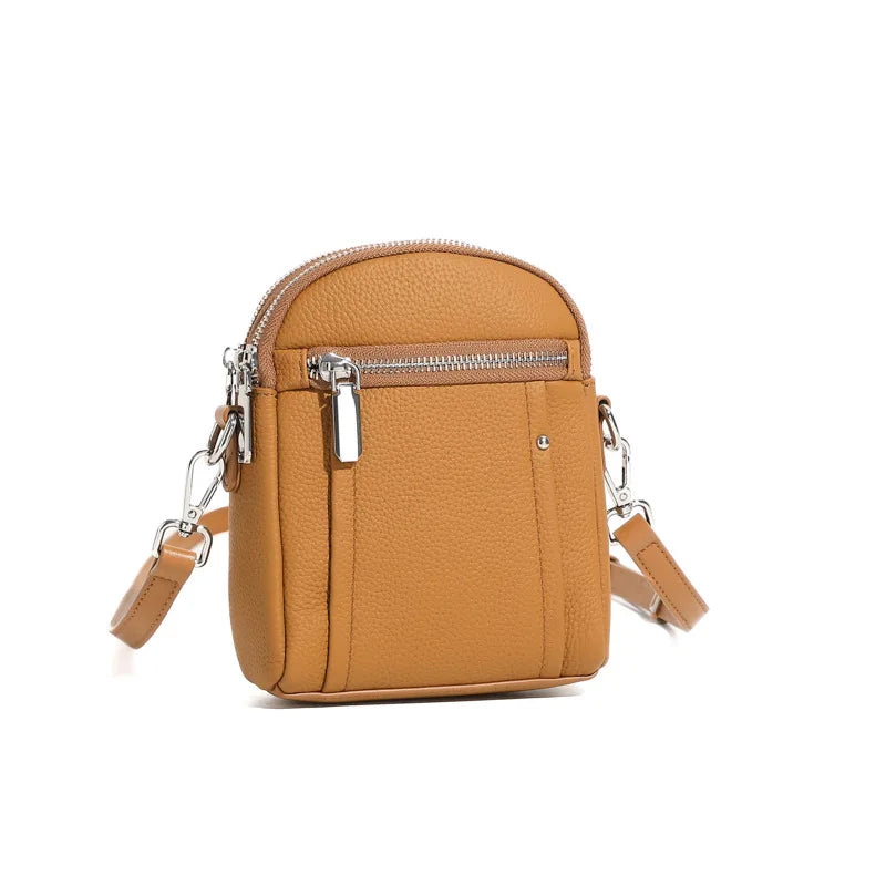 Zency Small Women's Shoulder Bag Leather for Phone Lightweight