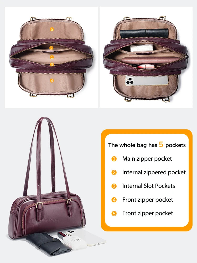 Zency Luxury Handbag for Women French Style Underarm Bag