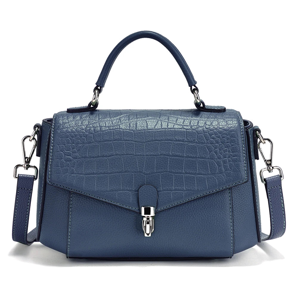 Zency Fashion Alligator Crossbody Shoulder Bag Handbag Small size