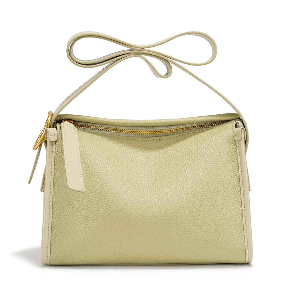 Zency Women Shoulder Bag Genuine Leather Large Minimalism  Bags for summer
