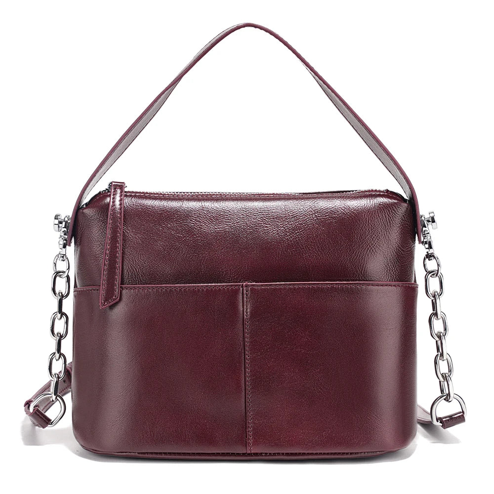 Zency Women Leather Shoulder Bag Crossbody with Long Strap
