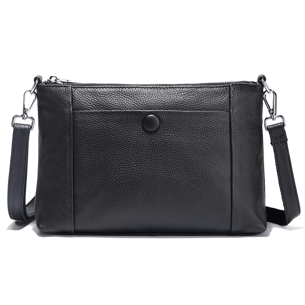 Zency Minimalist Women Purse Spring Shoulder Cross Bag 100% Genuine Leather