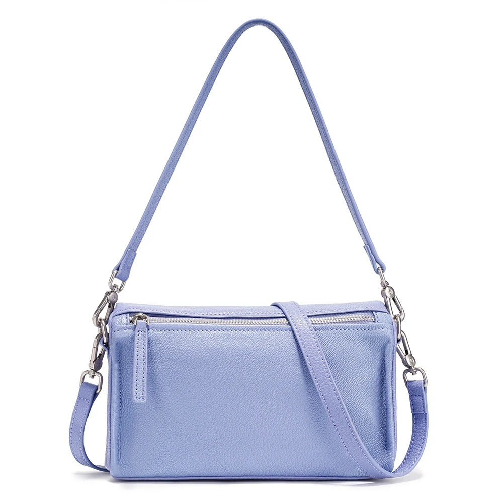 Zency Ladies Sheepskin Bag Plain Color Crossbody Bag