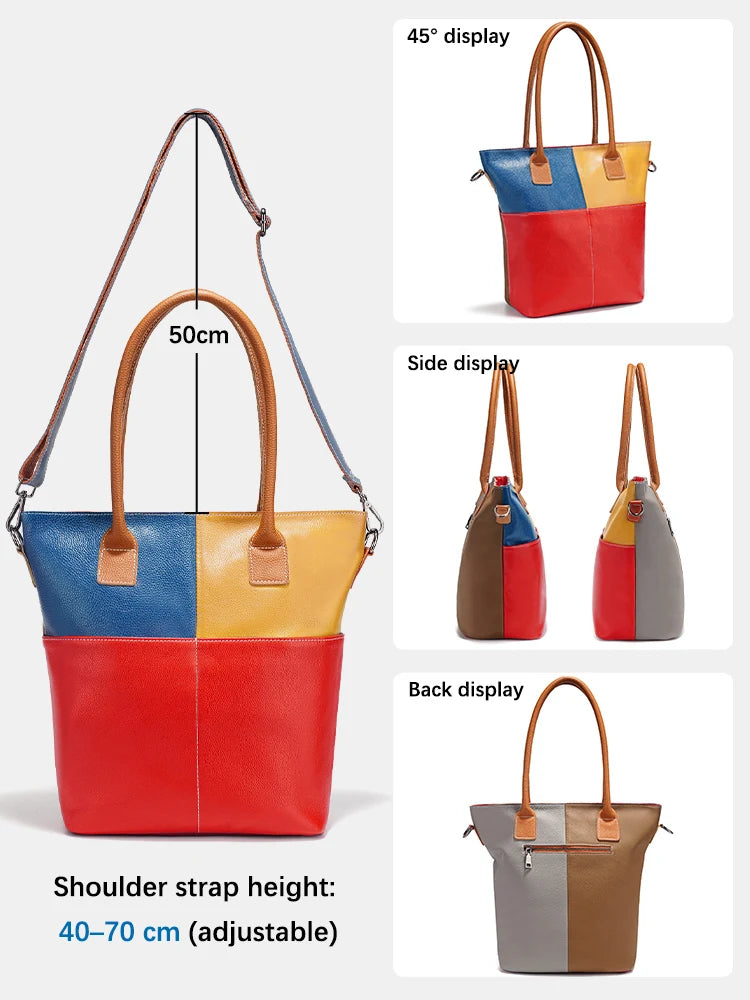 Zency Fashion Colorful Handbag for Women Work Shopping Dating Wife's Gift Choice