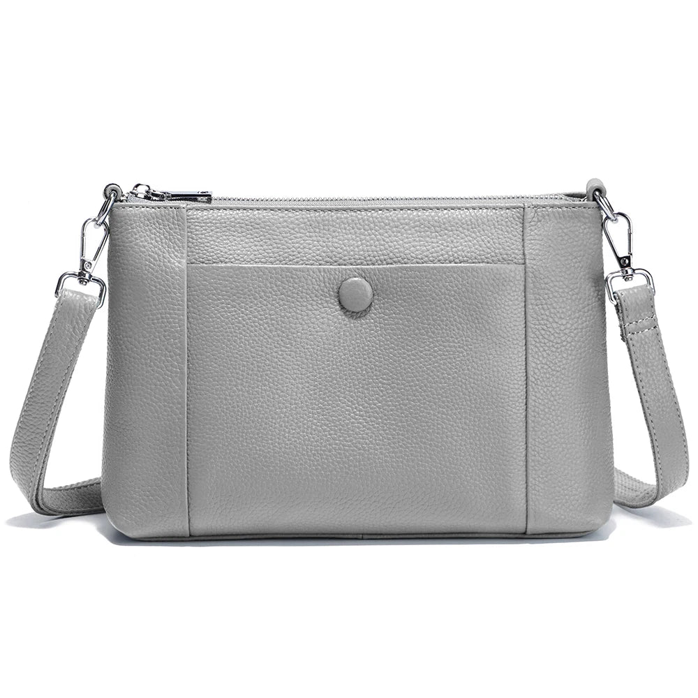 Zency Minimalist Women Purse Spring Shoulder Cross Bag 100% Genuine Leather