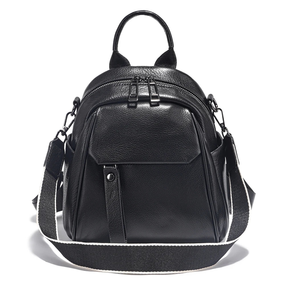 Zency Soft Genuine Leather Women Backpack Travel Rucksack School Shoulder Bag