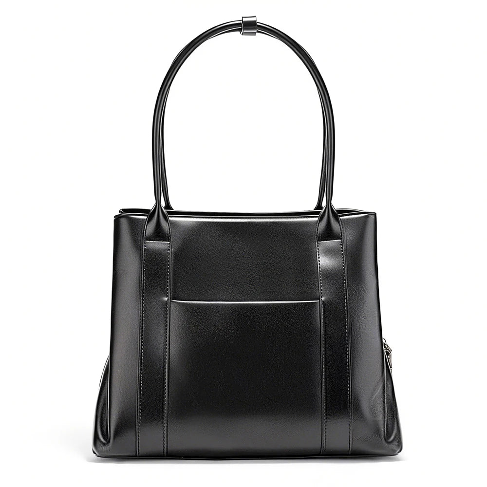Zency Women's Genuine Leather A4 Shoulder Bags Large Capacity Handbag 2026 Fashion