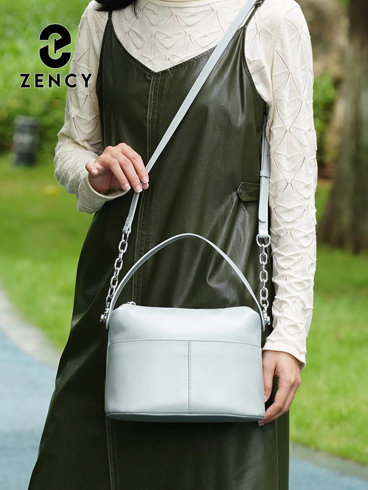 Zency Women Leather Shoulder Bag Crossbody with Long Strap