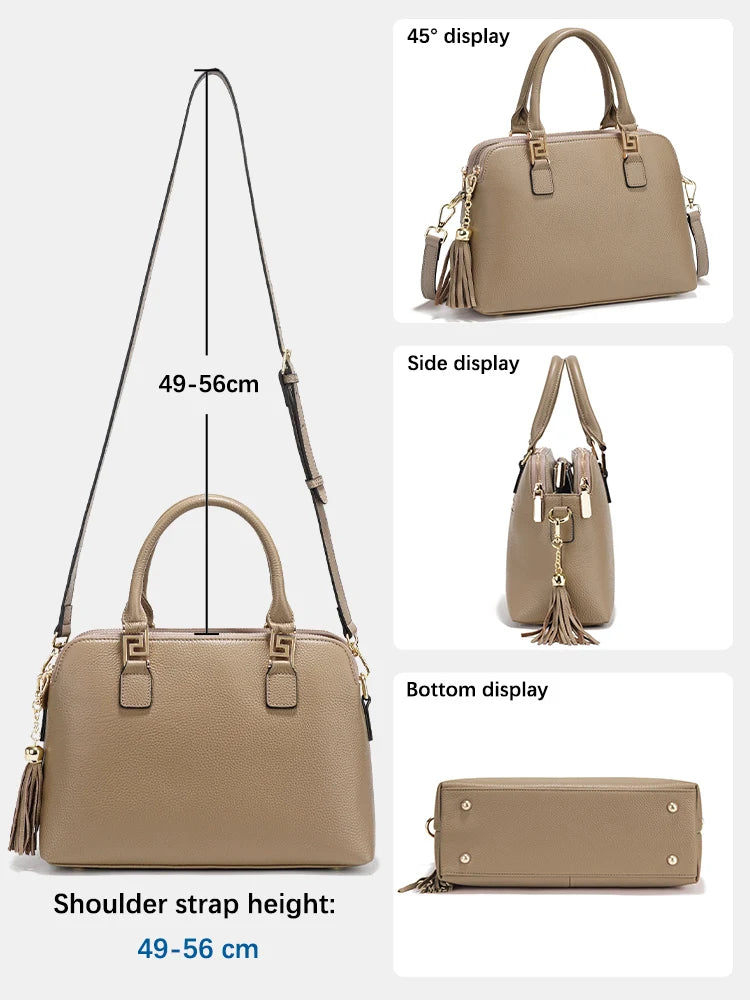 Zency Women 100% Genuine Leather Shoulder Cross body Bag