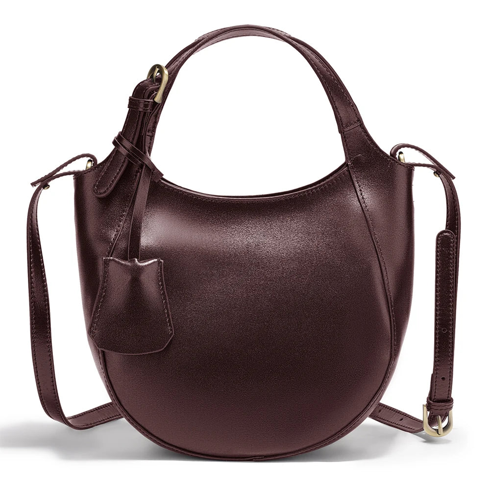 Zency Genuine Leather Shoulder Bags Stylish Crossbody Bags for Women Cowhide 2026