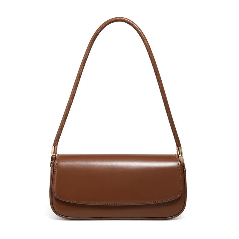 Zency French Style Burgundy Bag Underarm Bag Premium Leather Ladies Shoulder Bride's Bag