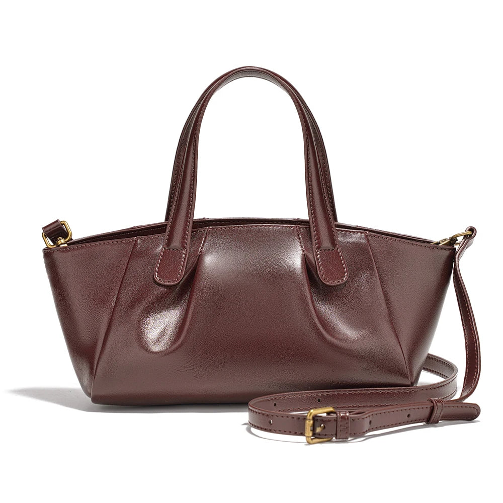Zency Women's Genuine Leather Handbag Female Shoulder Crossbody Bags