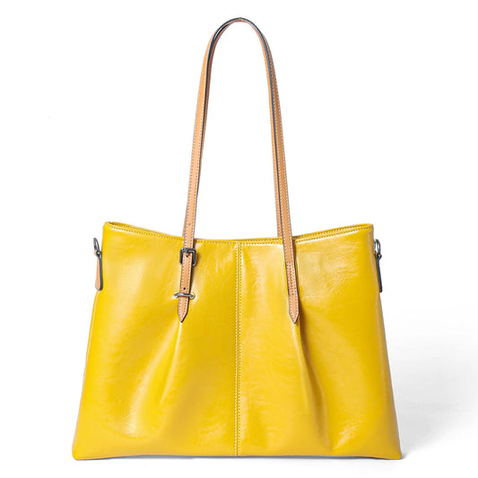 Zency Women's Tote Handbags Genuine Leather For Work Shopping Dating