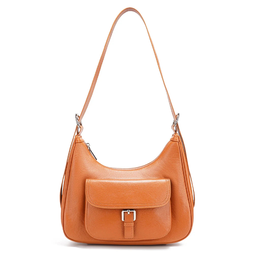 Zency Women Shoulder Bag 100% Genuine Leather Large Handbag