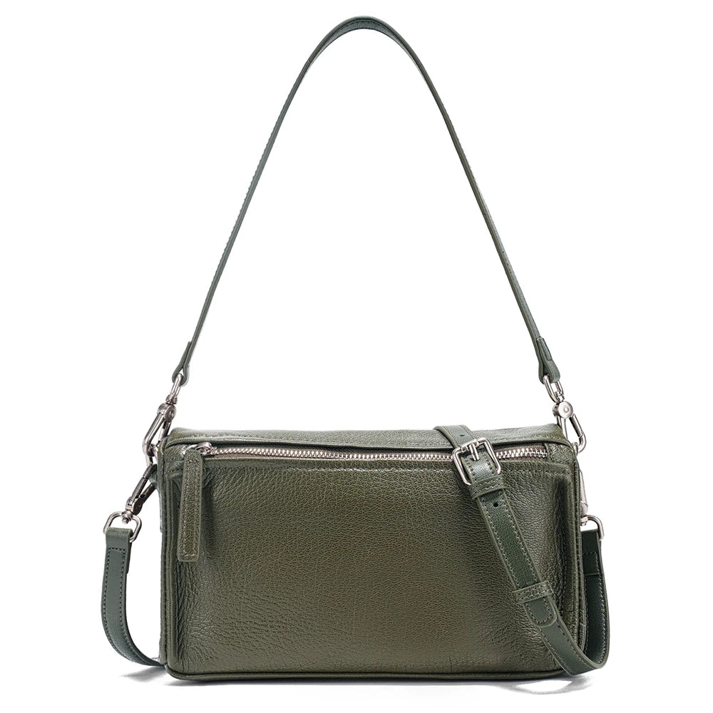 Zency Ladies Sheepskin Bag Plain Color Crossbody Bag