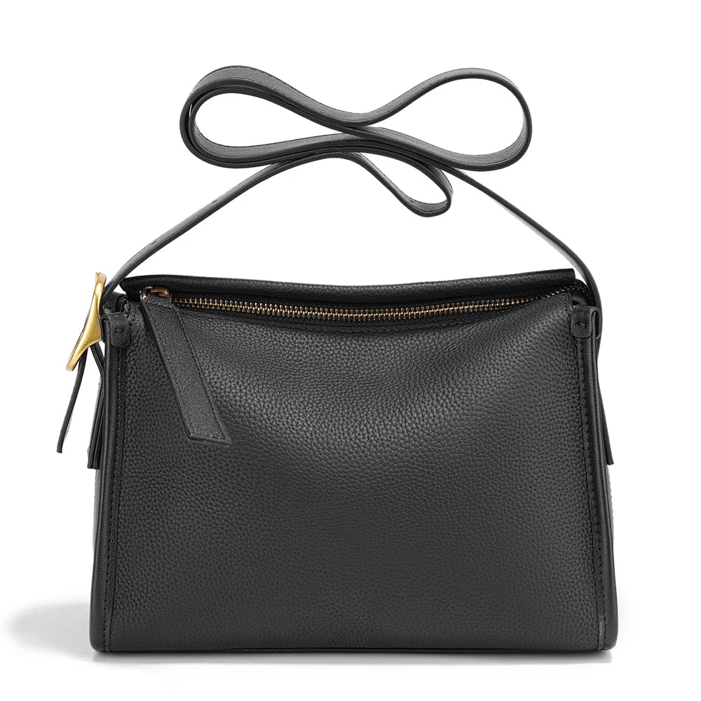 Zency Women Shoulder Bag Genuine Leather Large Minimalism  Bags for summer