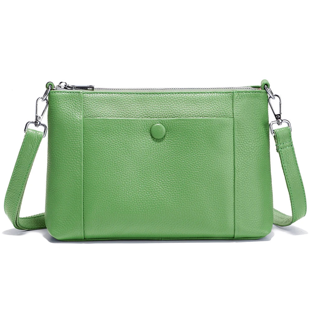 Zency Minimalist Women Purse Spring Shoulder Cross Bag 100% Genuine Leather