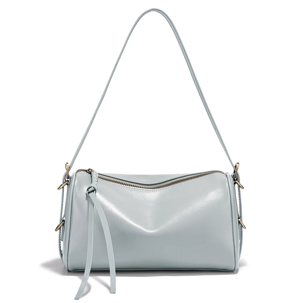 Zency Women's Genuine Leather Crossbody Bag High Quality Cowhide Leather Shoulder Bags