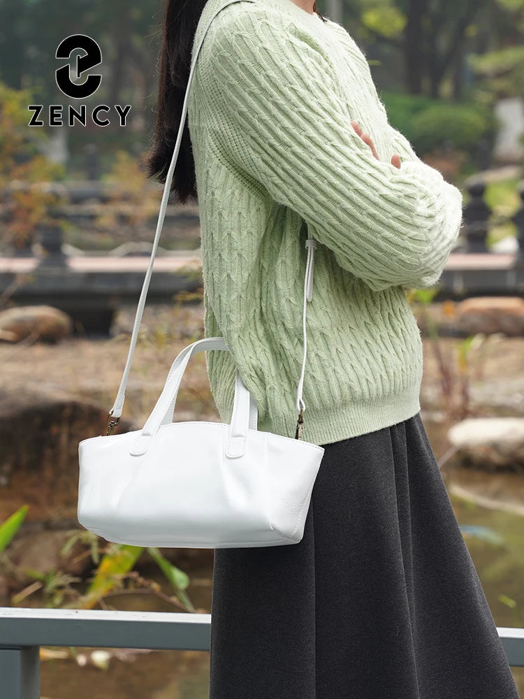 Zency Women's Genuine Leather Handbag Female Shoulder Crossbody Bags