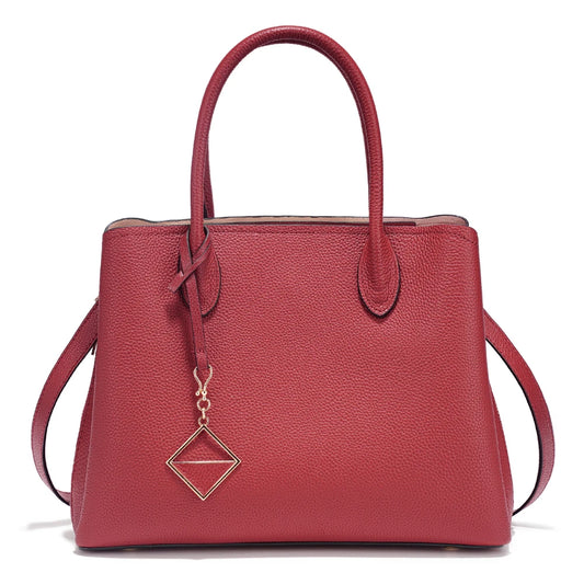 Zency Women's Leather Satchel Handbag Large Shopper Designer Shoulder Bag Top Handle