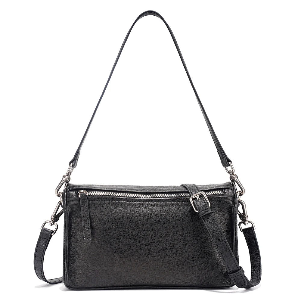 Zency Ladies Sheepskin Bag Plain Color Crossbody Bag