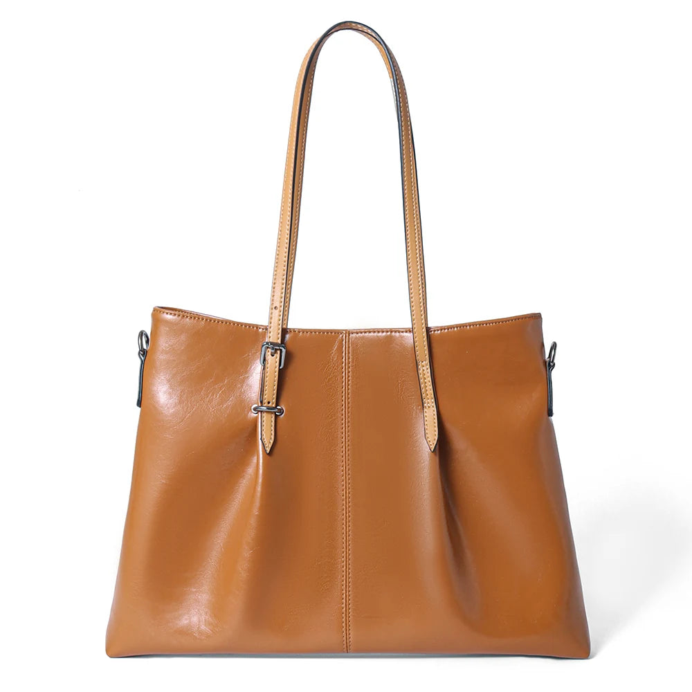 Zency Women's Tote Handbags Genuine Leather For Work Shopping Dating