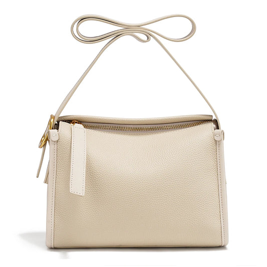 Zency Women Shoulder Bag Genuine Leather Large Minimalism  Bags for summer