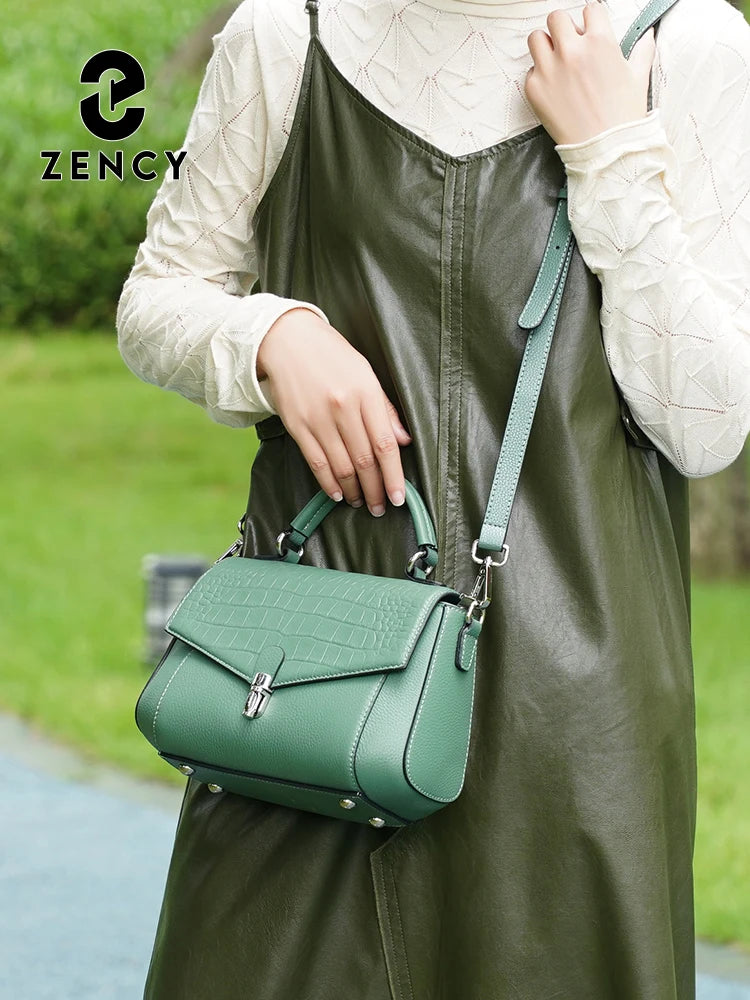 Zency Fashion Alligator Crossbody Shoulder Bag Handbag Small size