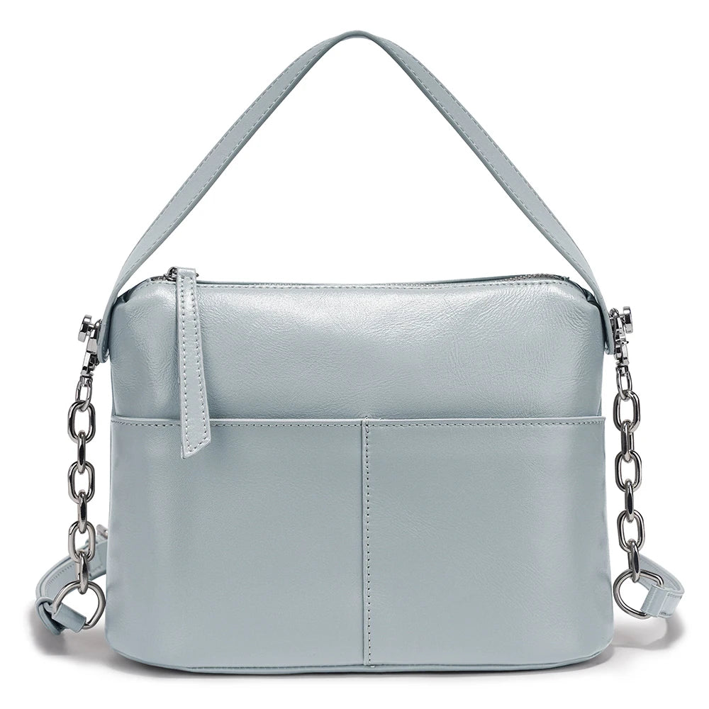 Zency Women Leather Shoulder Bag Crossbody with Long Strap