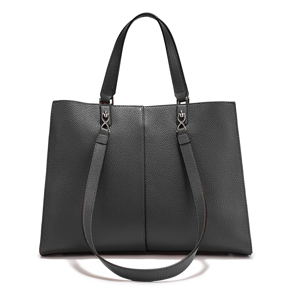 Zency Women Large Tote Bag Genuine Leather Shoulder Bag