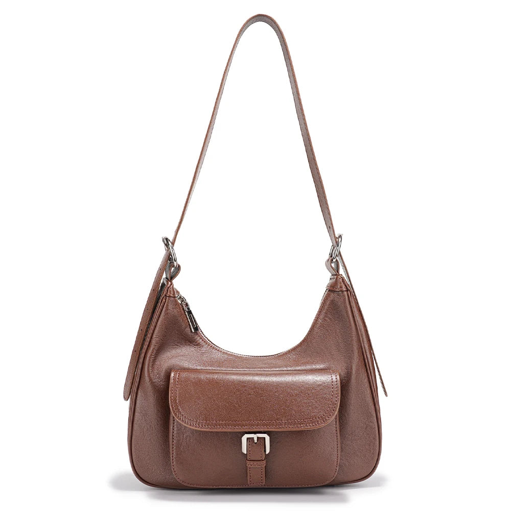 Zency Women Shoulder Bag 100% Genuine Leather Large Handbag