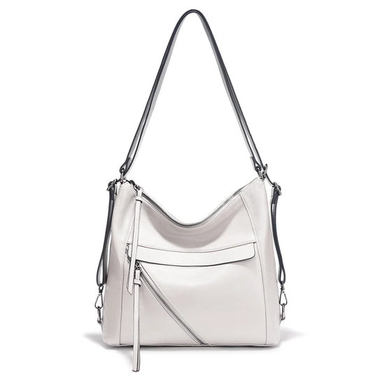 Zency Fashion Women Shoulder Bag Genuine Leather Large Handbag Backpacks Transformer Bag