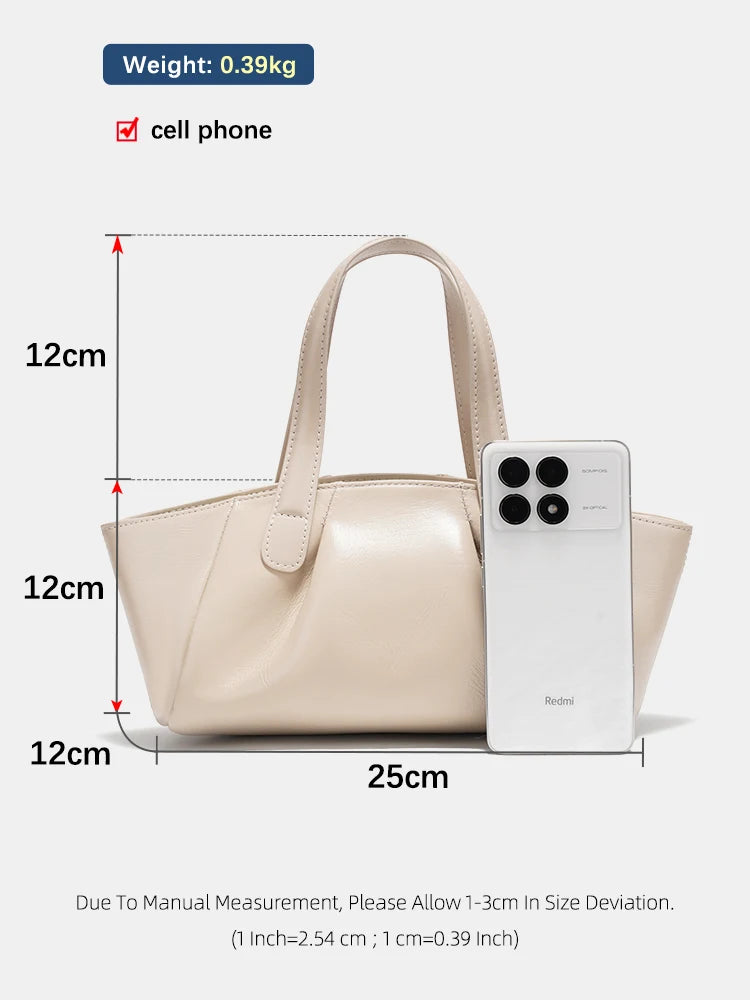 Zency Women's Genuine Leather Handbag Female Shoulder Crossbody Bags