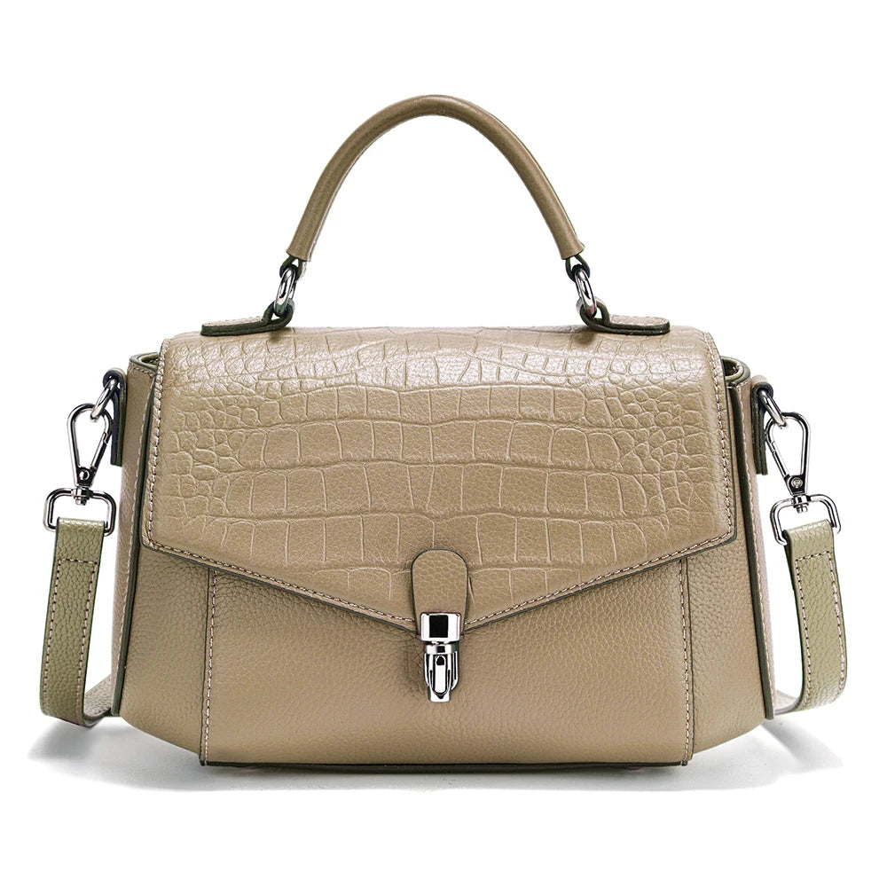 Zency Fashion Alligator Crossbody Shoulder Bag Handbag Small size