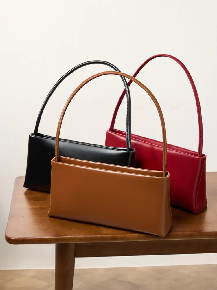 Zency Designer Handbag Fashion Women Leather High Sense Shoulder Bag Ladies Underarm Bag