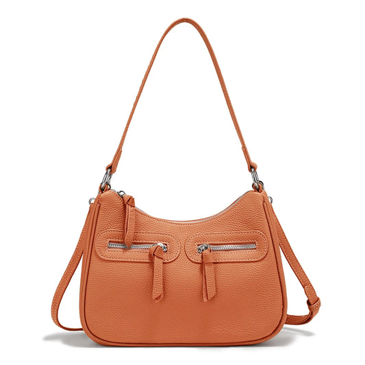 Zency Genuine Leather Shoulder Crossbody Bag for Women