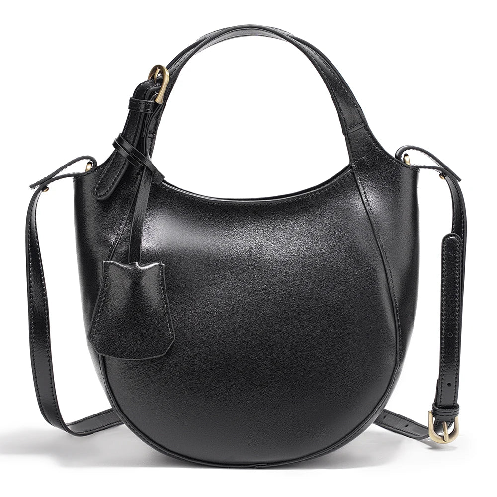 Zency Genuine Leather Shoulder Bags Stylish Crossbody Bags for Women Cowhide 2026