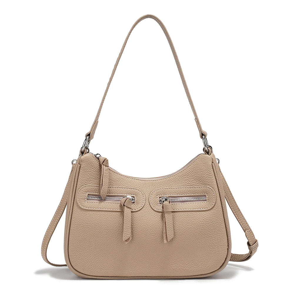 Zency Genuine Leather Shoulder Crossbody Bag for Women