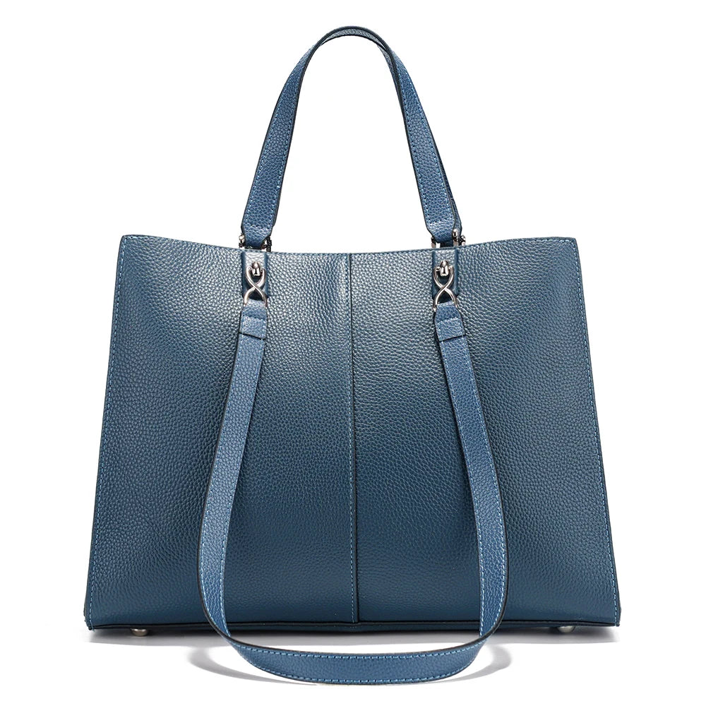 Zency Women Large Tote Bag Genuine Leather Shoulder Bag