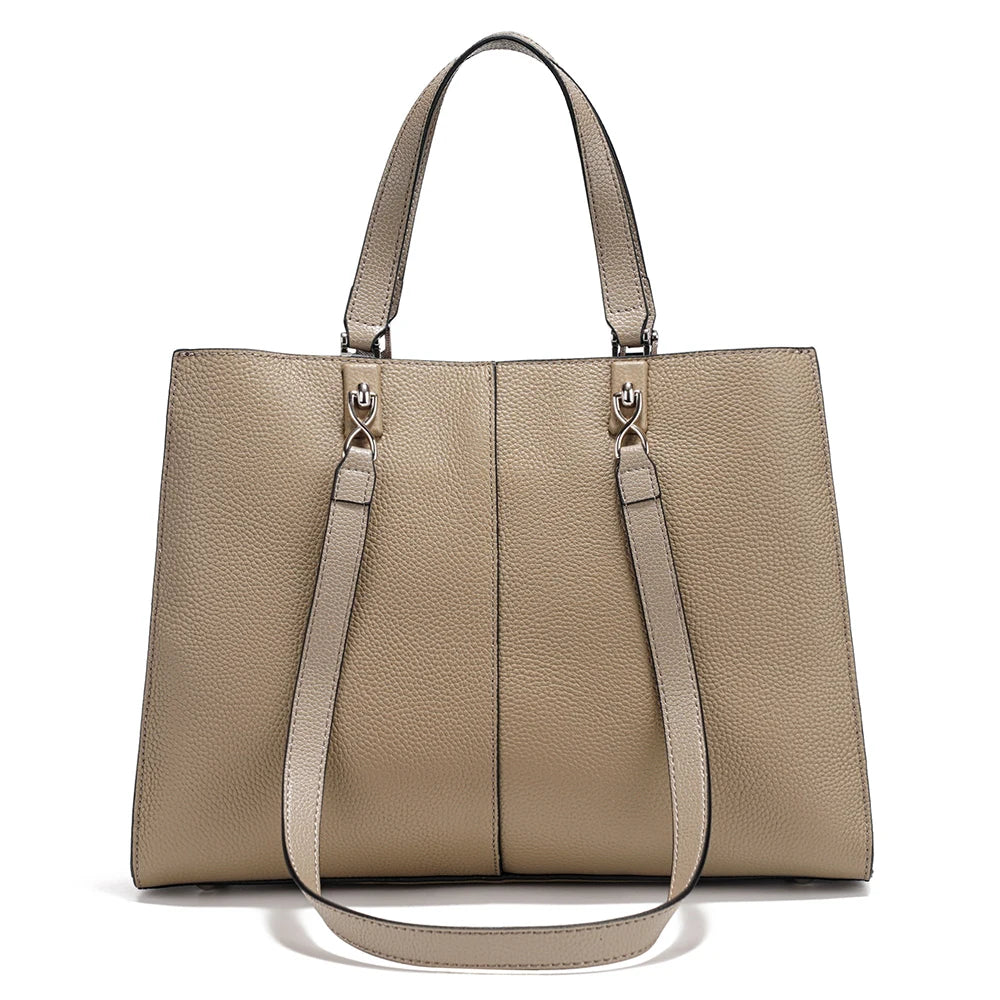 Zency Women Large Tote Bag Genuine Leather Shoulder Bag