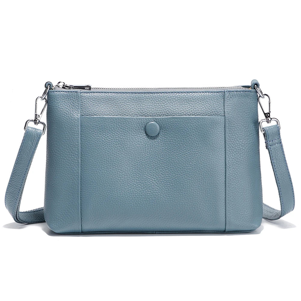 Zency Minimalist Women Purse Spring Shoulder Cross Bag 100% Genuine Leather