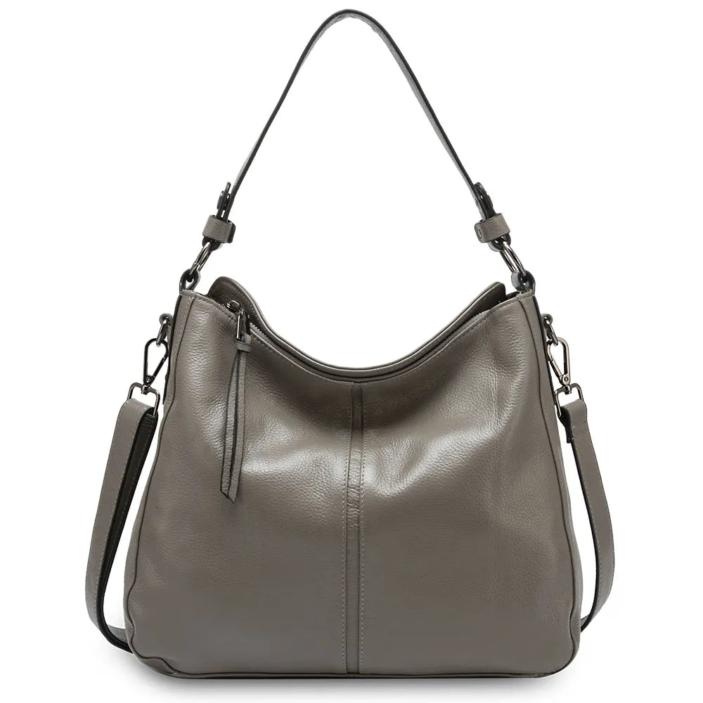 Zency 100% Genuine Leather Roomy Elegant Women Shoulder Bag