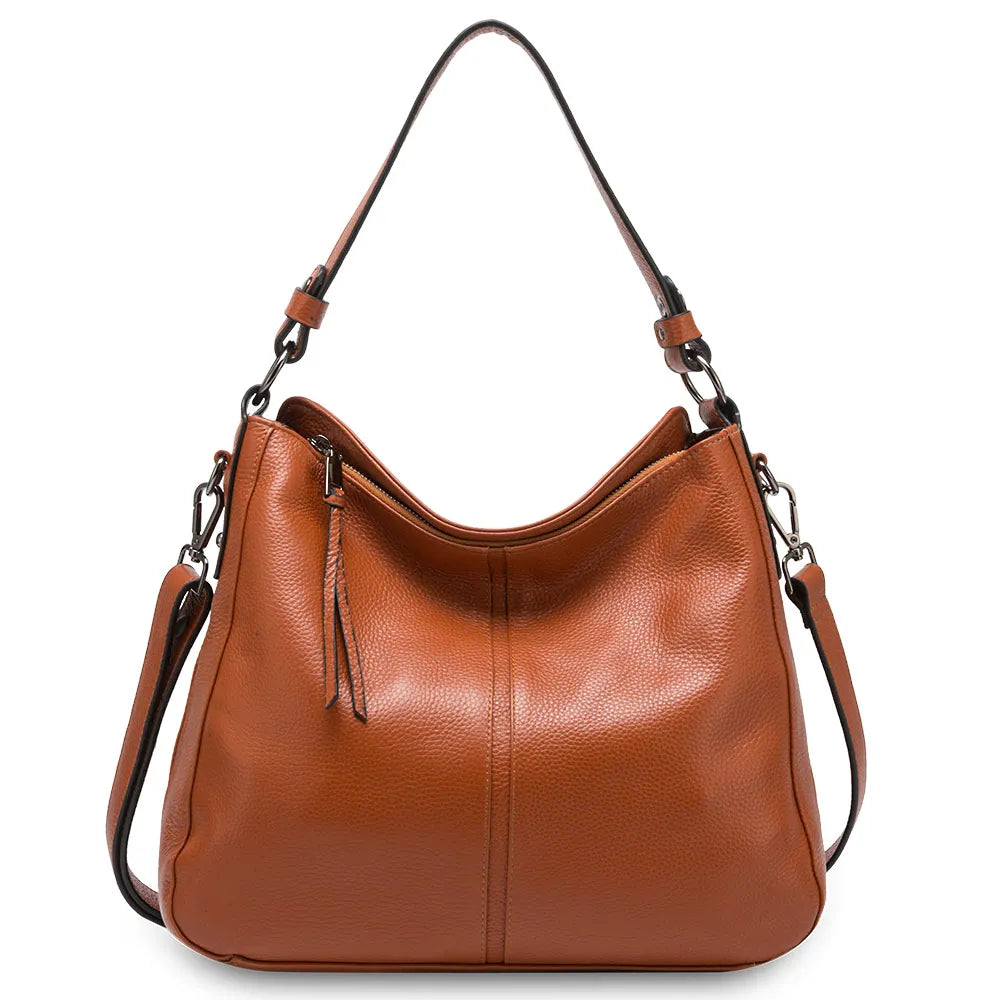 Zency 100% Genuine Leather Roomy Elegant Women Shoulder Bag