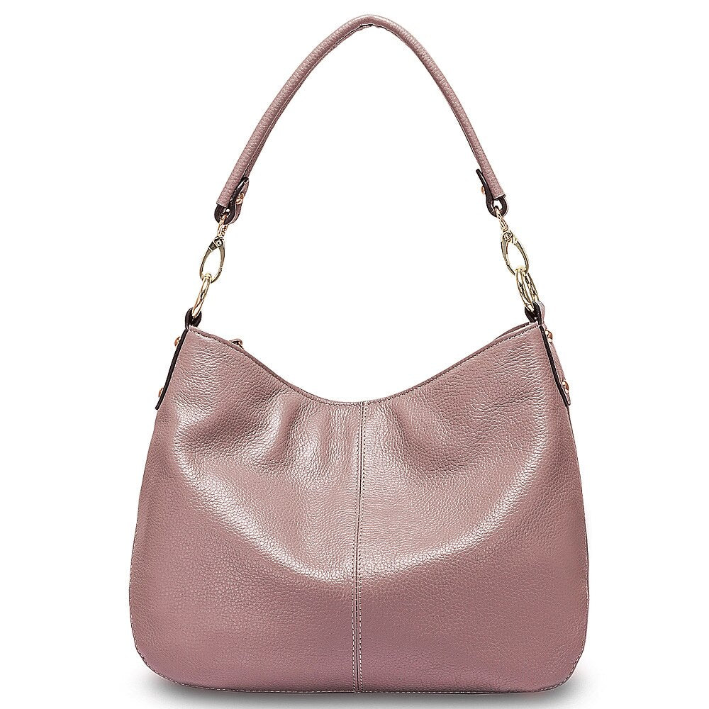 Zency 100% Genuine Leather Quality A+ Women Shoulder Bag Fashion Black Messenger Crossbody Purse Lady Hobos Grey Tote Handbags